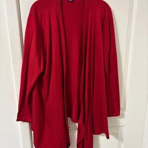 Roaman's Vibrant Red Women's Cardigan